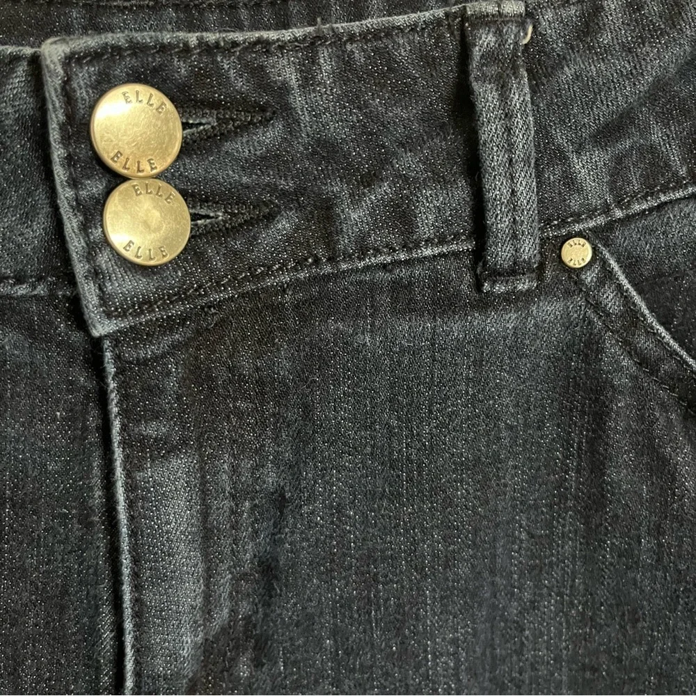 Women's Elle Wide Leg Dark Wash Mid Rise Jeans Size 14‎ 90s Y2K